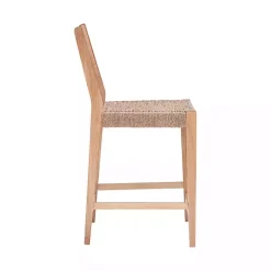 Kirklands Home Bar Stools & Counter Height Stools|Basketweave Seat Counter Stools, Set of 2 Tan