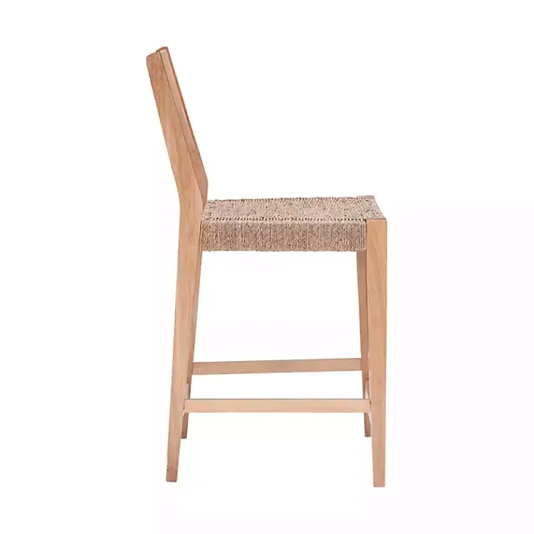 Kirklands Home Bar Stools & Counter Height Stools|Basketweave Seat Counter Stools, Set of 2 Tan