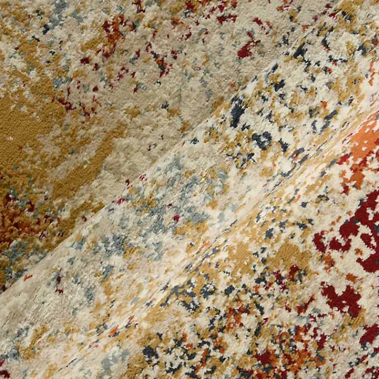 Kirklands Home Area Rugs|Bastia Ivory Orange Area Rug, 7x9 Multi