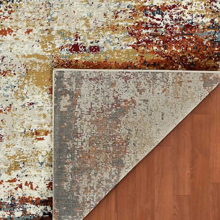 Kirklands Home Area Rugs|Bastia Ivory Orange Area Rug, 7x9 Multi