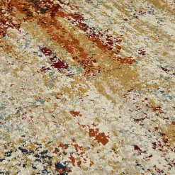 Kirklands Home Area Rugs|Bastia Ivory Orange Area Rug, 7x9 Multi