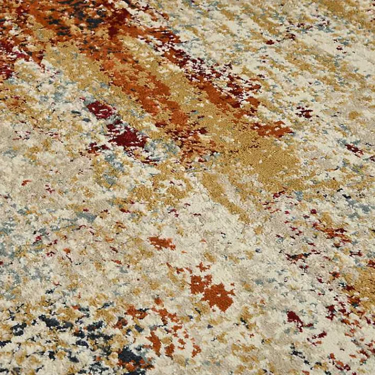 Kirklands Home Area Rugs|Bastia Ivory Orange Area Rug, 7x9 Multi