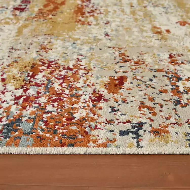 Kirklands Home Area Rugs|Bastia Ivory Orange Area Rug, 7x9 Multi