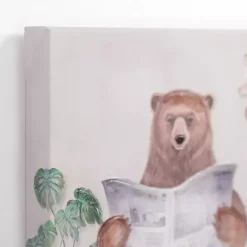 Kirklands Home Canvas Art|Bathroom Animals Canvas Art Prints, Set of 2 White