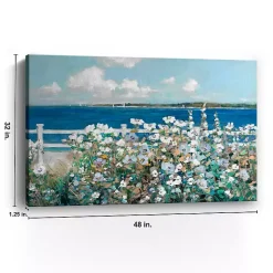 Kirklands Home Canvas Art|Bayside Garden Canvas Art Print Blue