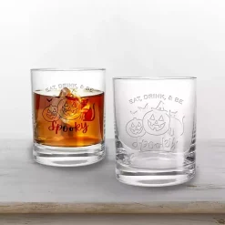 Kirklands Home Glassware & Drinkware|Be Spooky Halloween Whiskey Glasses, Set of 2 Clear