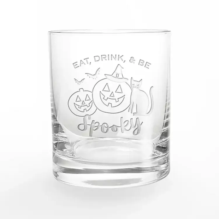 Kirklands Home Glassware & Drinkware|Be Spooky Halloween Whiskey Glasses, Set of 2 Clear