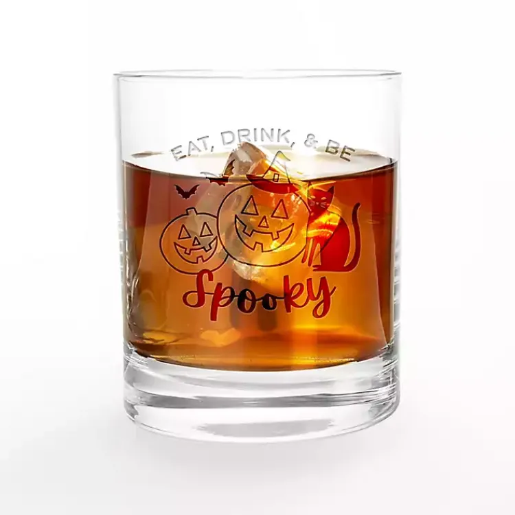 Kirklands Home Glassware & Drinkware|Be Spooky Halloween Whiskey Glasses, Set of 2 Clear