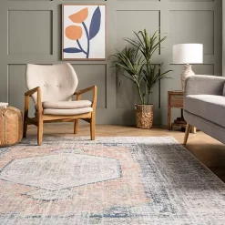 Kirklands Home Area Rugs|Bea Distressed Vintage Washable Area Rug, 8x10