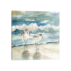 Kirklands Home Canvas Art|Beach Birds Canvas Art Print Blue