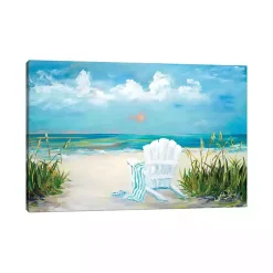 Kirklands Home Canvas Art|Beach Relaxation Canvas Art Print Multi