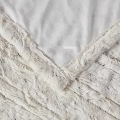 Sale Beautyrest Snow Faux Fur Oversized Heated Throw Blankets & Throws