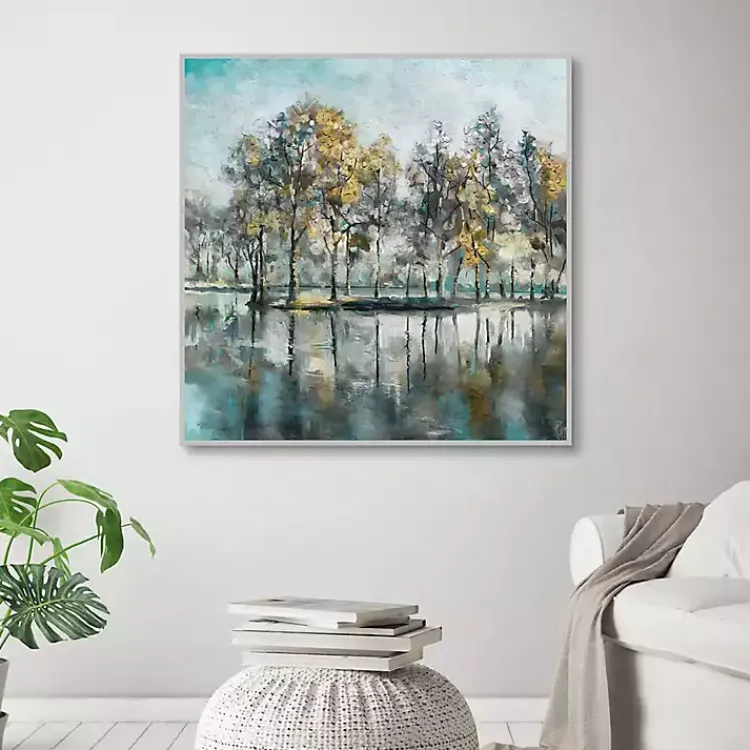Kirklands Home Framed Art|Beckoning Tree Grove Framed Canvas Art