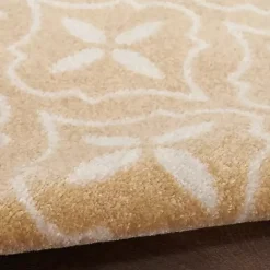 Kirklands Home Area Rugs|Beige & Ivory Quatrefoil Indoor/Outdoor Rug, 4x6