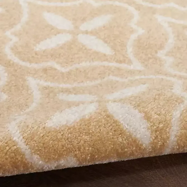 Kirklands Home Area Rugs|Beige & Ivory Quatrefoil Indoor/Outdoor Rug, 5x7