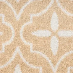 Kirklands Home Area Rugs|Beige & Ivory Quatrefoil Indoor/Outdoor Rug, 5x7