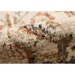 Kirklands Home Area Rugs|Beige and Gold Medallion Area Rug, 5x7