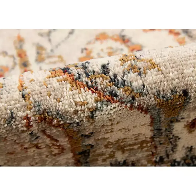 Kirklands Home Area Rugs|Beige and Gold Medallion Area Rug, 7x9