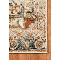 Kirklands Home Area Rugs|Beige and Gold Medallion Area Rug, 7x9