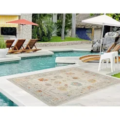 Kirklands Home Area Rugs|Beige Bohemian Area Rug, 7x9 Tan