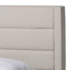 Kirklands Home Beds & Headboards|Beige Braylon Upholstered 3-Drawer Queen Bed Tan