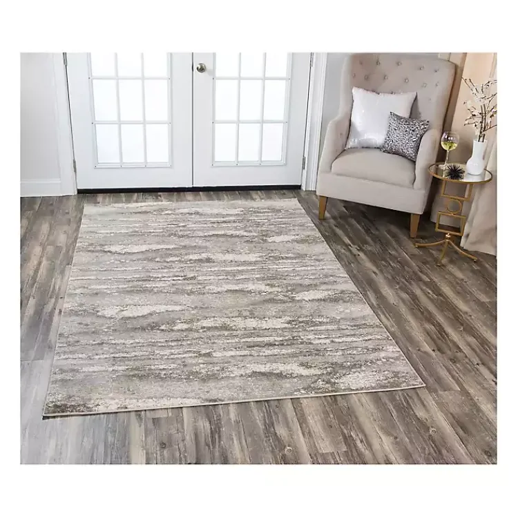 Kirklands Home Area Rugs|Beige Edward Abstract Area Rug, 5x7