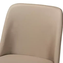 Kirklands Home Dining Chairs|Beige Faux Leather Modern Dining Chairs, Set of 2 Tan
