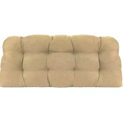 Kirklands Home Outdoor Cushions & Pillows|Beige French Edge 3-pc. Outdoor Wicker Cushion Set Tan