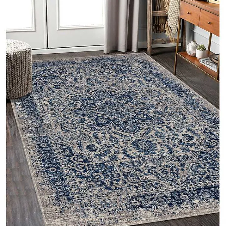 Kirklands Home Area Rugs|Beige Manning Power Loomed Area Rug, 5x7
