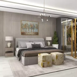 Kirklands Home Table Lamps|Beige Marbled Mercury Glass Table Lamp Brown