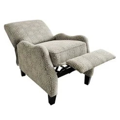 Kirklands Home Accent Chairs|Beige Pattern Liam Push-Back Recliner
