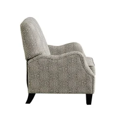 Kirklands Home Accent Chairs|Beige Pattern Liam Push-Back Recliner