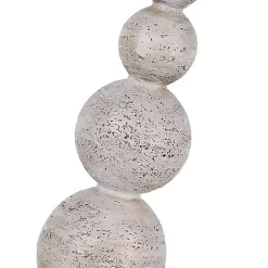 Kirklands Home Table Lamps|Beige Stacked Sphere Table Lamps Ivory