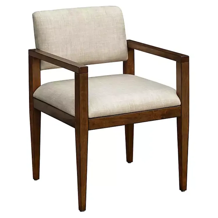 Kirklands Home Dining Chairs|Beige Upholstered Wood Dining Chairs, Set of 2 Tan