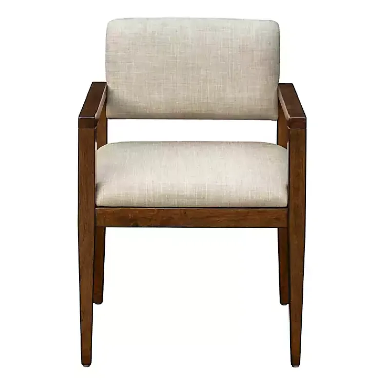Kirklands Home Dining Chairs|Beige Upholstered Wood Dining Chairs, Set of 2 Tan