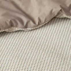 Kirklands Home Duvets|Beige Waffle Weave 3-pc. Queen Duvet Cover Set Tan