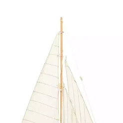 Outlet Beige Wood Coastal Sailboat, 21 in. Statues & Figurines