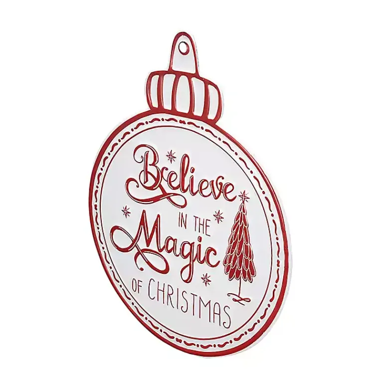 Online Believe in Magic of Christmas Ornament Wall Plaque Christmas Art & Wall Decor