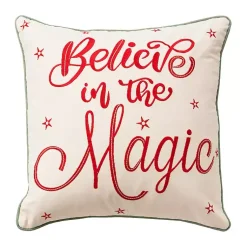 New Believe in the Magic Christmas Throw Pillow Christmas Pillows