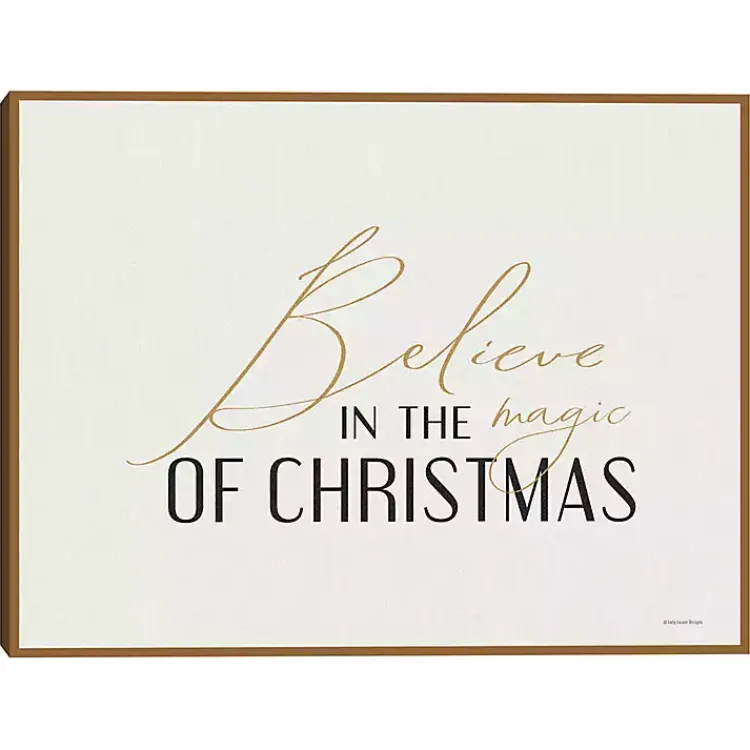 Clearance Believe in the Magic Framed Canvas Art Print Christmas Art & Wall Decor
