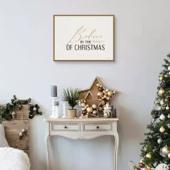 Clearance Believe in the Magic Framed Canvas Art Print Christmas Art & Wall Decor