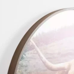 Kirklands Home Canvas Art|Bernie II Round Framed Canvas Art Print