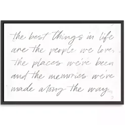 Kirklands Home Wall Quotes & Signs|Best Things Framed Canvas Art Print, 38x26 in.