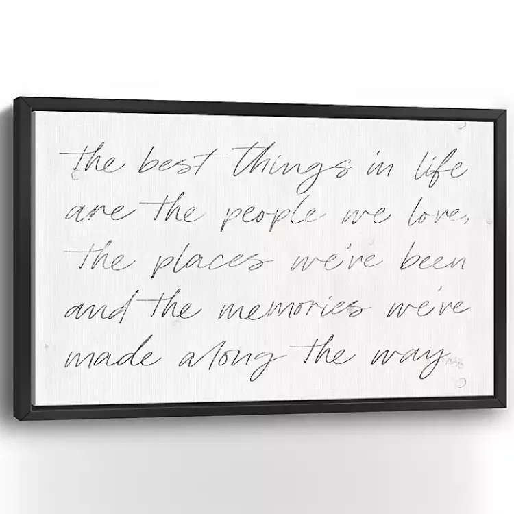 Kirklands Home Wall Quotes & Signs|Best Things Framed Canvas Art Print, 38x26 in.