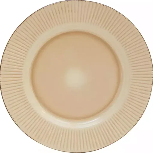 Kirklands Home Dinnerware|Betsy Cream Ribbed 16-pc. Dinnerware Set Tan
