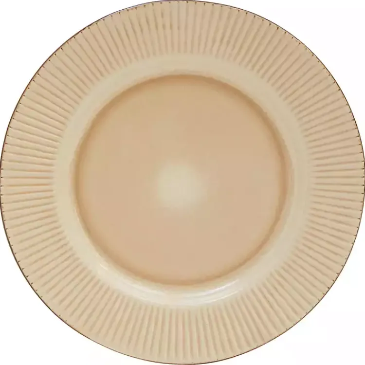 Kirklands Home Dinnerware|Betsy Cream Ribbed 16-pc. Dinnerware Set Tan