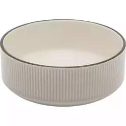 Kirklands Home Dinnerware|Betsy Taupe Ribbed 16-pc. Dinnerware Set Tan