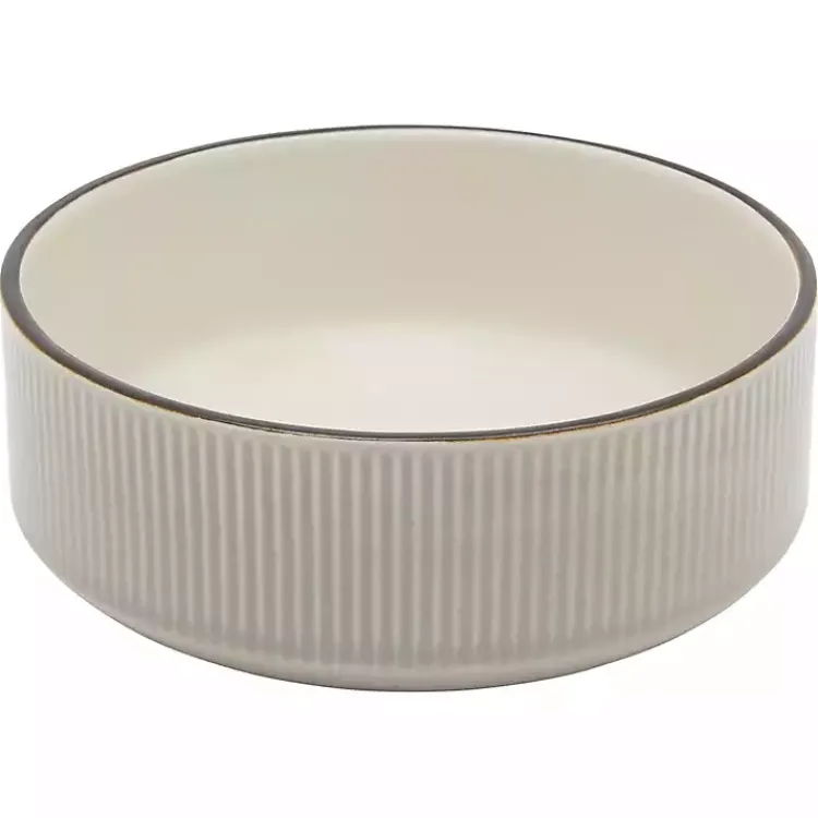 Kirklands Home Dinnerware|Betsy Taupe Ribbed 16-pc. Dinnerware Set Tan