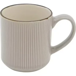 Kirklands Home Dinnerware|Betsy Taupe Ribbed 16-pc. Dinnerware Set Tan