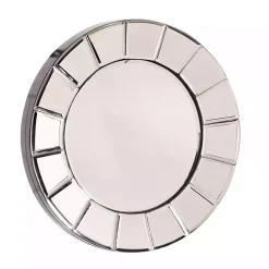 Kirklands Home Decorative Mirrors|Beveled Glass Round Wall Mirror